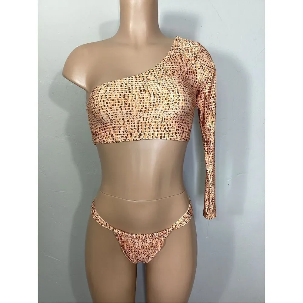 New. L*SPACE Gina animal print bikini set. Small. Retails $209